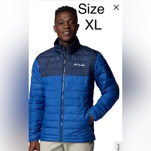 Columbia men’s NEW size XL Two-Tone Blue Quilted Jacket